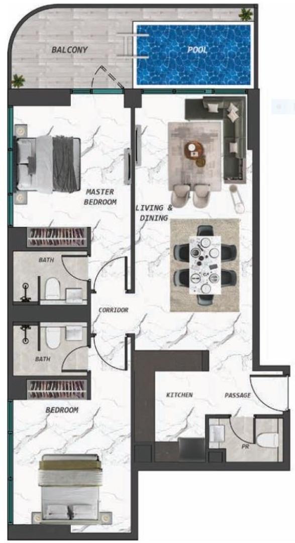 2 Bedroom
